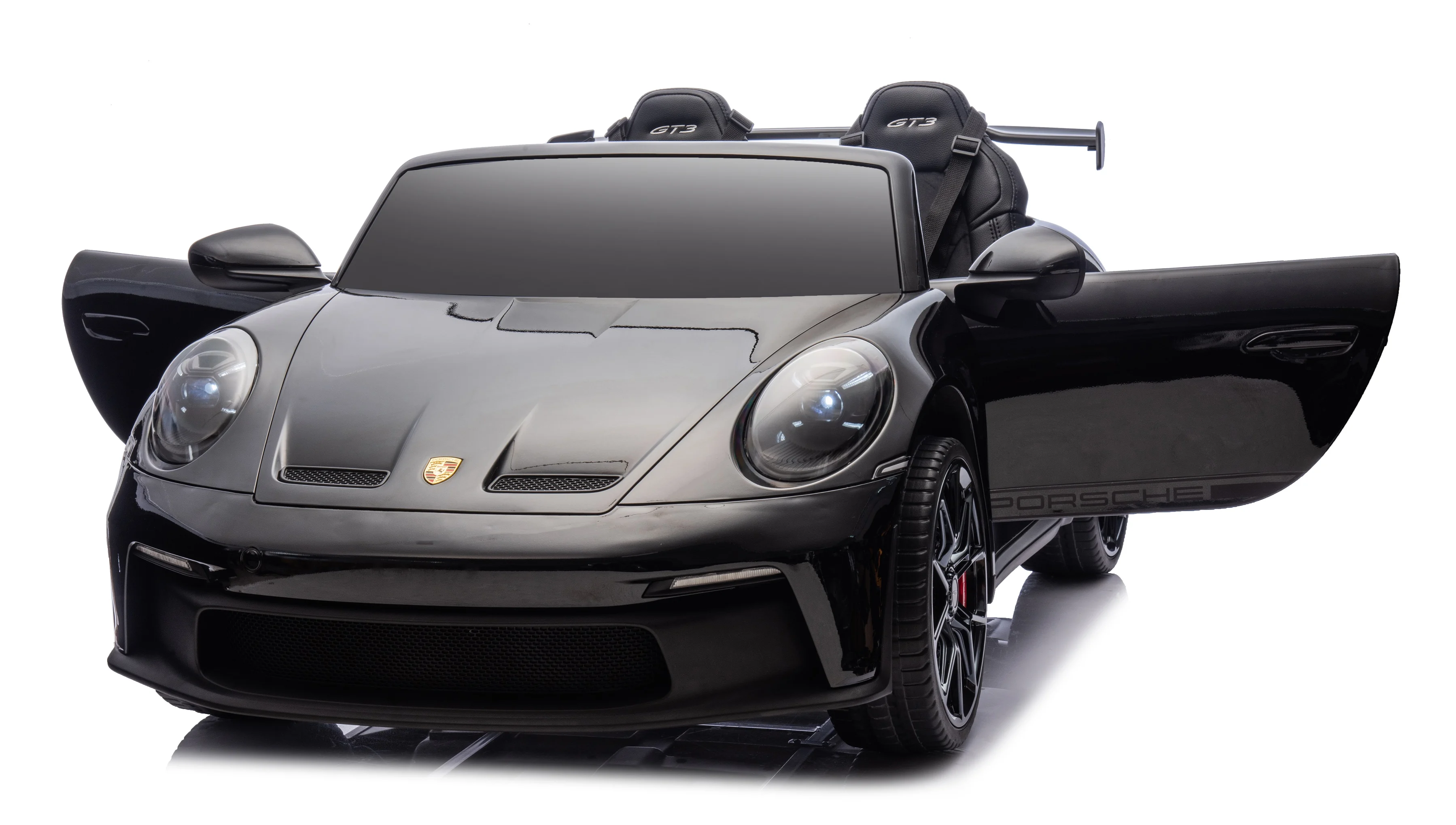 Kinderauto Porsche 911 GT3 24V 4WD 2-persoons zwart