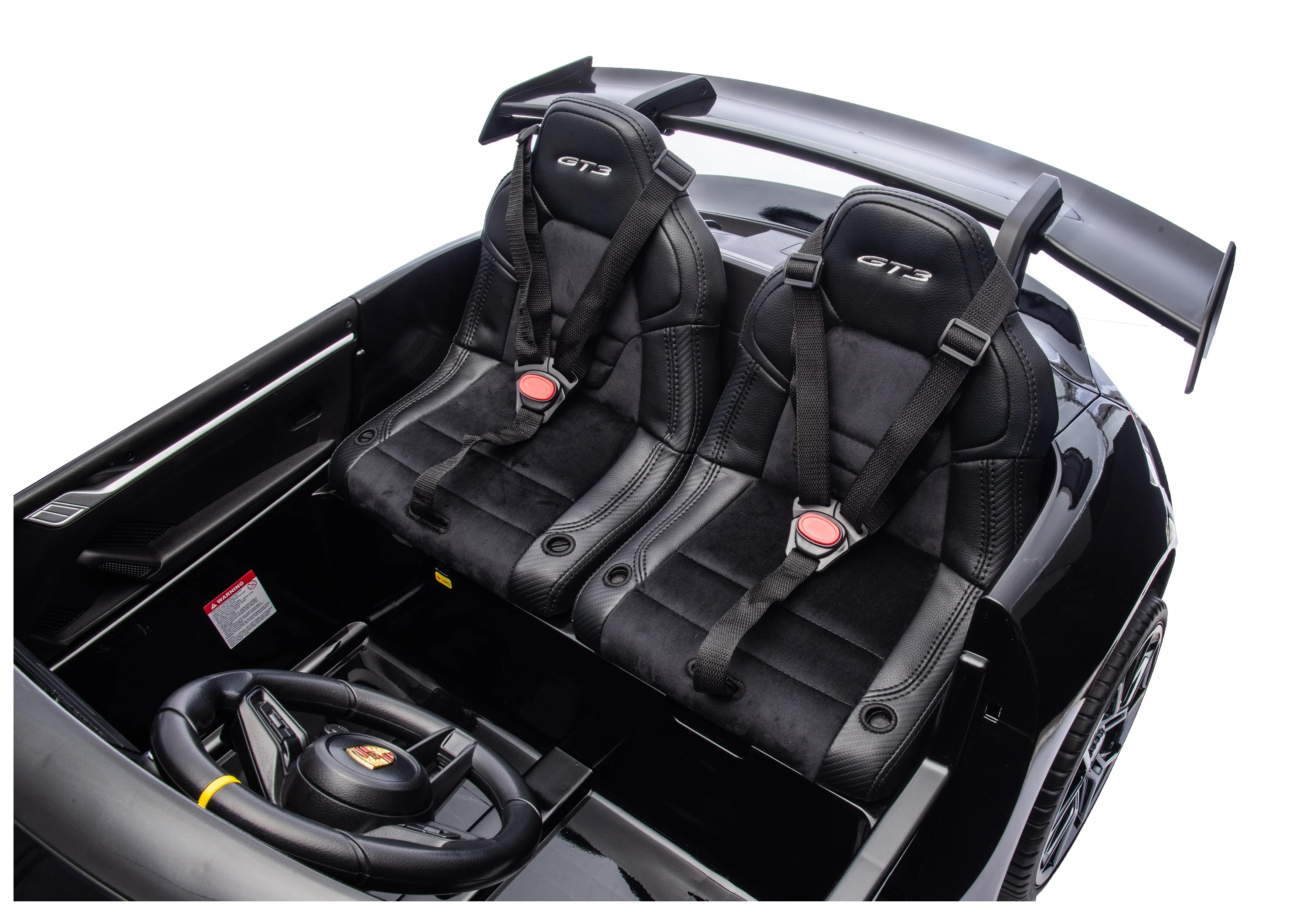 Kinderauto Porsche 911 GT3 24V 4WD 2-persoons zwart