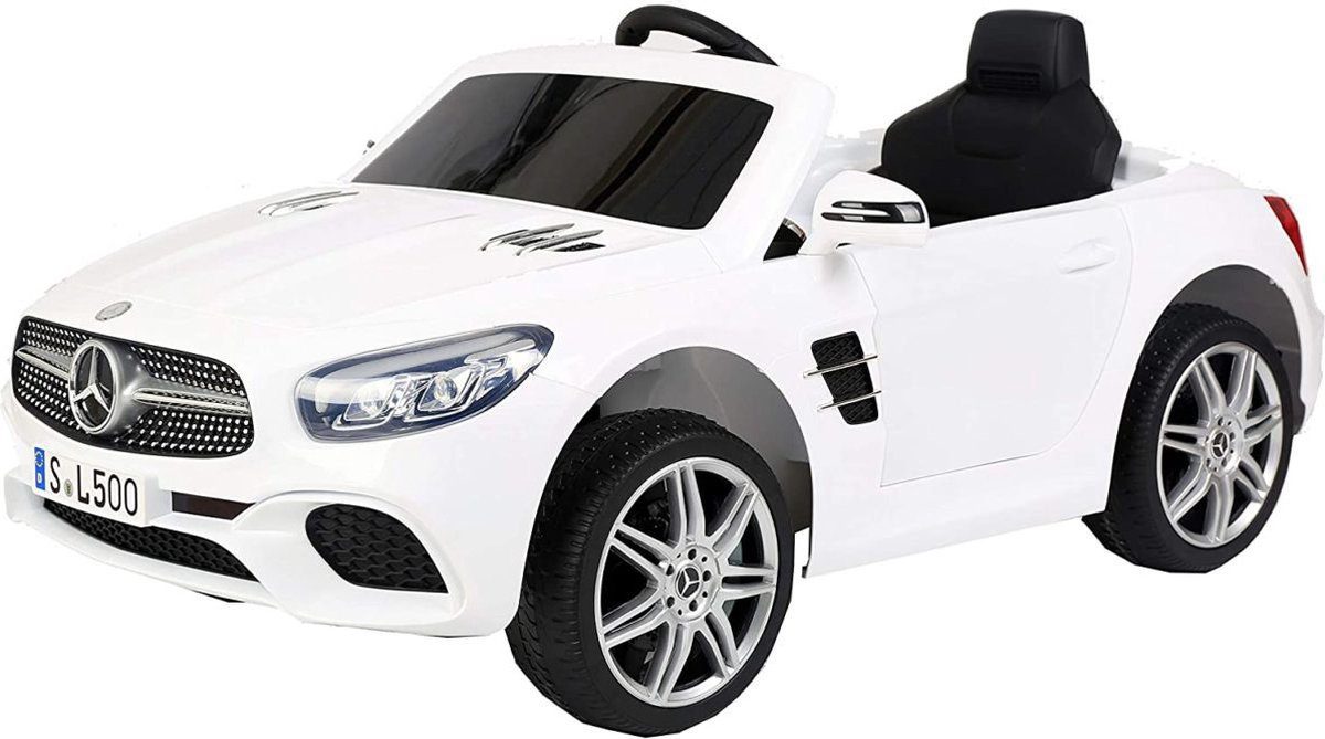 Mercedes-Benz SL500 Elektro-Kinderauto 12V weiß mit Fernbedienung