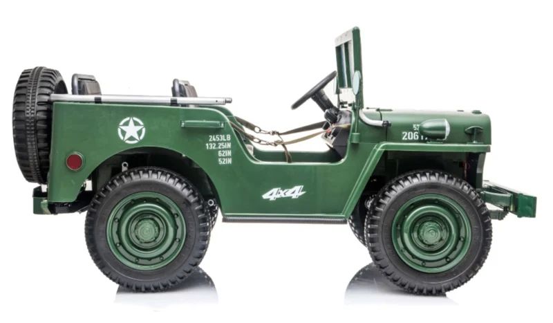 Jeep Willy’s Elektro-Kinderauto 12V grün mit Fernbedienung