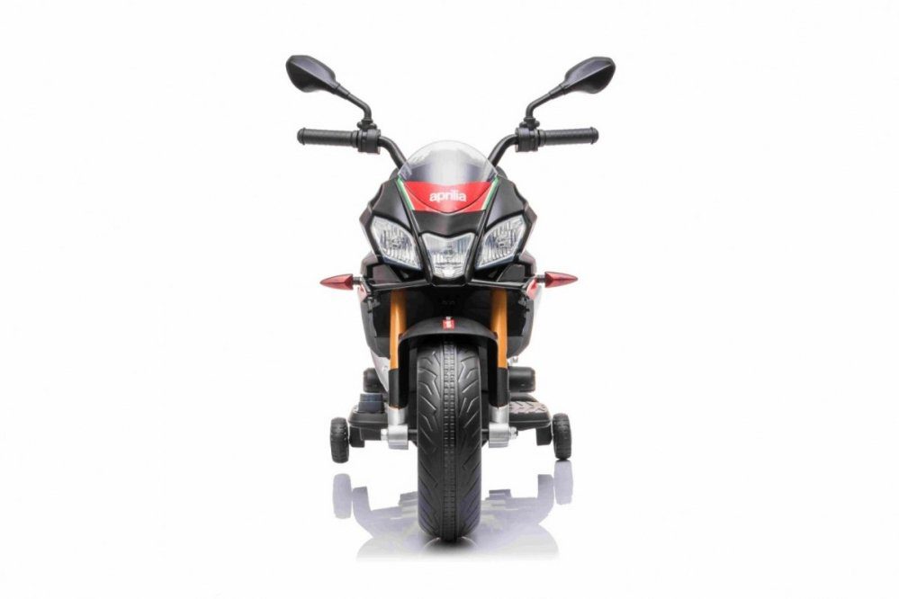 Aprilia Tuono V4 Kindermotor 12V Zwart Rood – EVA-banden - leder zitje