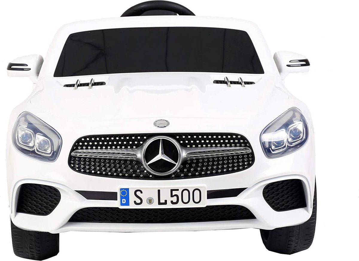 Mercedes-Benz SL500 Elektro-Kinderauto 12V weiß mit Fernbedienung