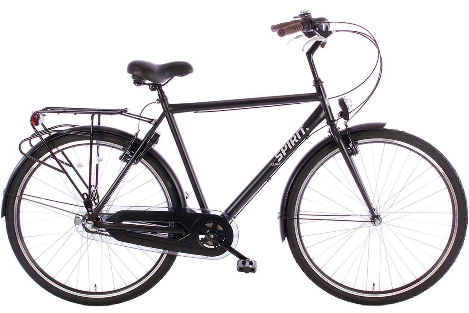 Spirit Orange N3 herenfiets – 28 inch, Mat Zwart