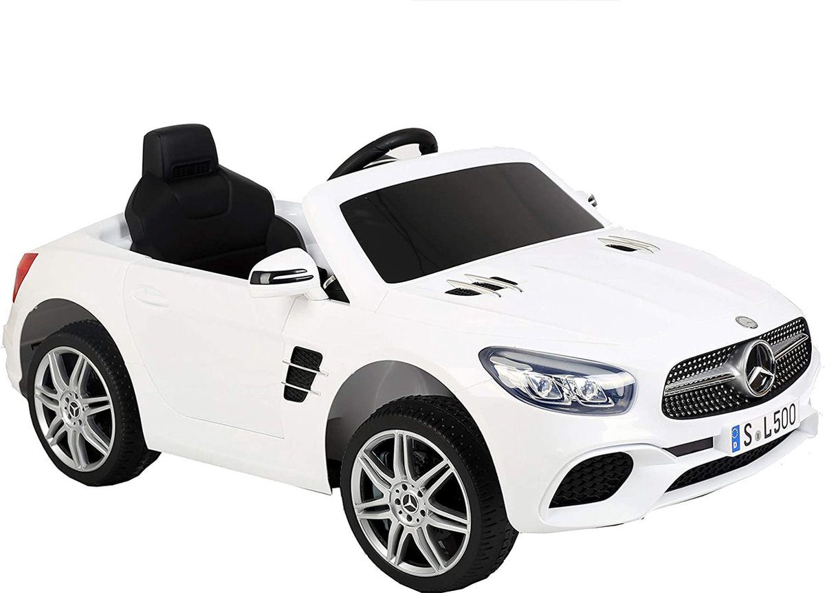 Mercedes-Benz SL500 Elektro-Kinderauto 12V weiß mit Fernbedienung