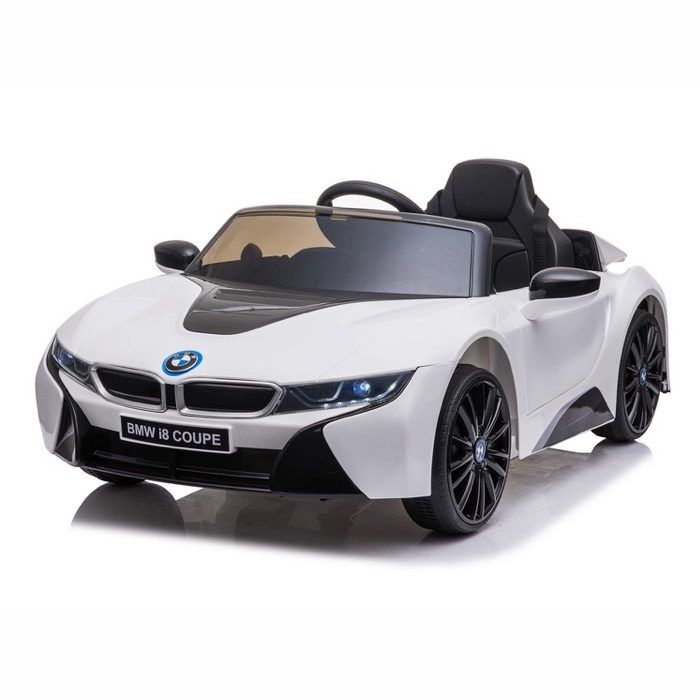 BMW i8 12v wit Afstandsbediening / mp3 / rubberbanden