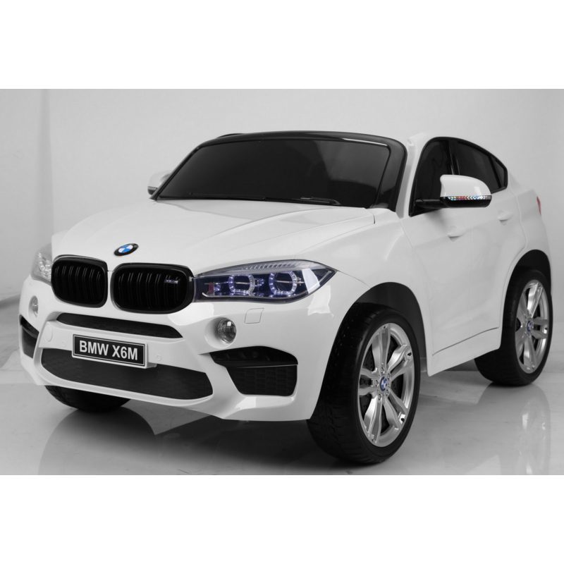 BMW X6M Alpina weiss 2 persoons Leder, 2,4ghz afst., Rubberbanden VOLL