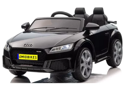 Audi TT'rs Roadster 12v zwart - Afstandsbediening - Leder zit - Rubberband - Bluetooth