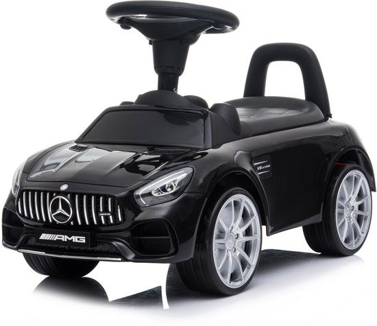 Mercedes GT AMG loopauto met geluidjes zwart