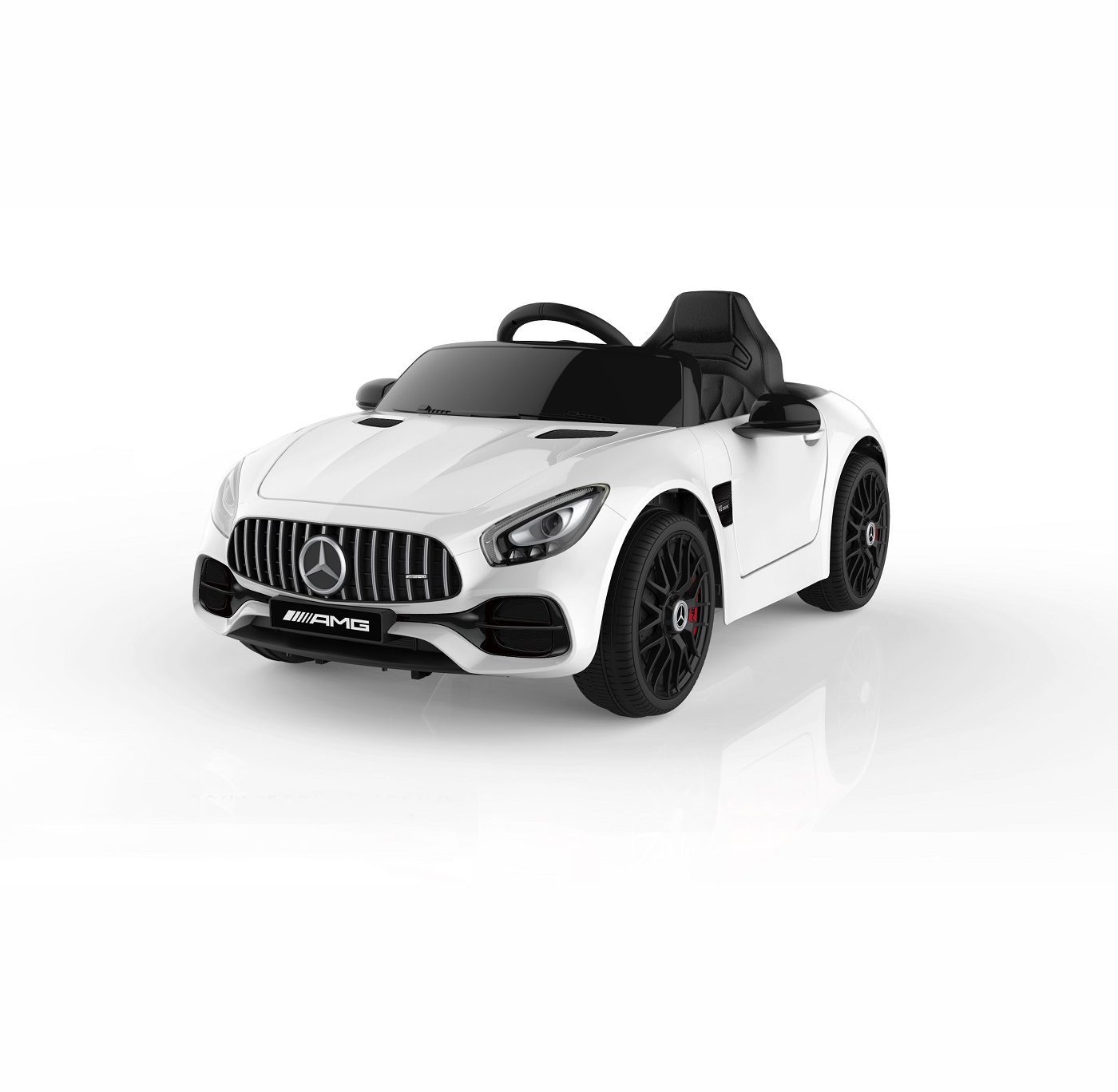Mercedes GT 12v afsta wit MP3 / AUX Eva Banden  lederen stoel